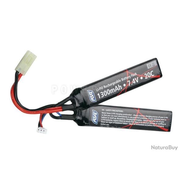 Batterie Lipo 2 sticks 7.4v 1300Mah 20C
