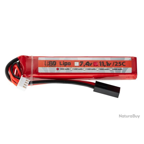 Batterie LiPo Stick 11.1V 1000 mah 25C Bo Manufacture