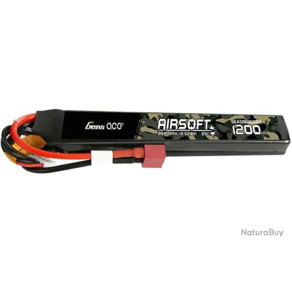 Batterie LiPo 11.1V 1200mAh Double Sticks GensAce