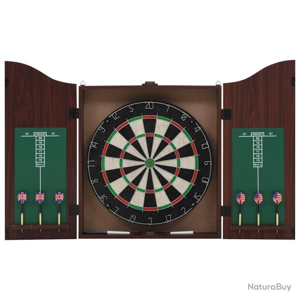 Jeu de cibles professionnel Sisal avec armoire et 6 fl�chettes