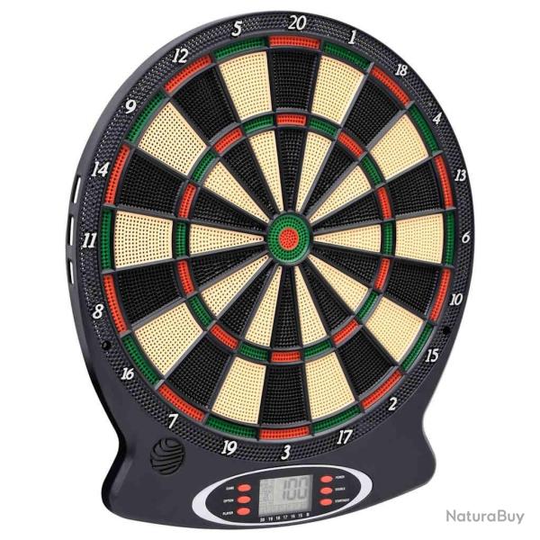 Jeu de fl�chettes �lectrique avec fl�chettes Noir Polypropyl�ne
