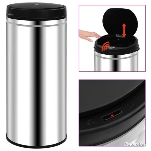 Poubelle � capteur automatique 80 L Acier inoxydable