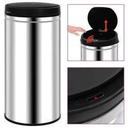 Poubelle &agrave; capteur automatique 70 L Acier inoxydable