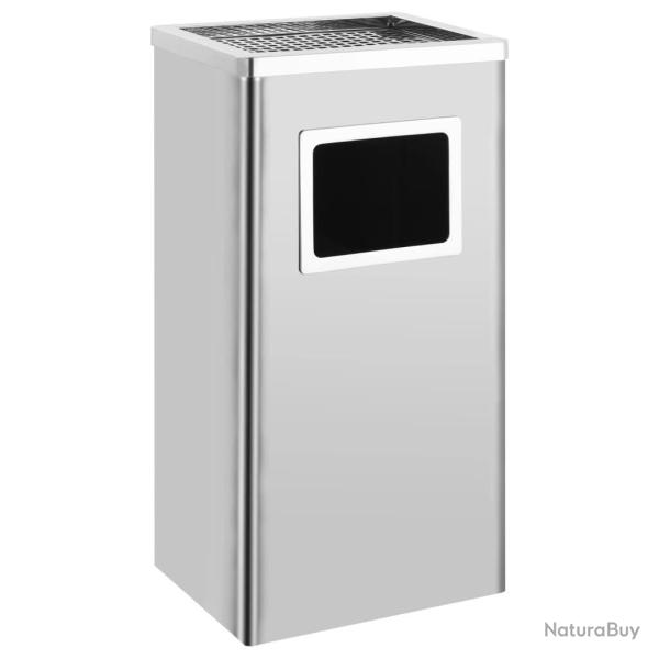 Poubelle � cendrier d'h�tel 45 L Acier inoxydable