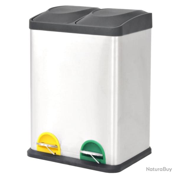 Poubelle � ordures Acier inoxydable 36 L