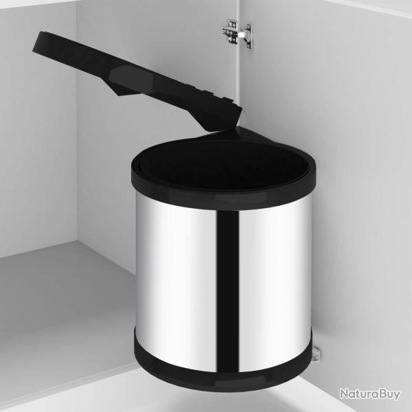 Poubelle int�gr�e de cuisine Acier inoxydable 8 L