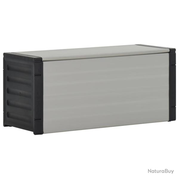 Armoire � d�chets de jardin Gris 85x34x40 cm alsavelo