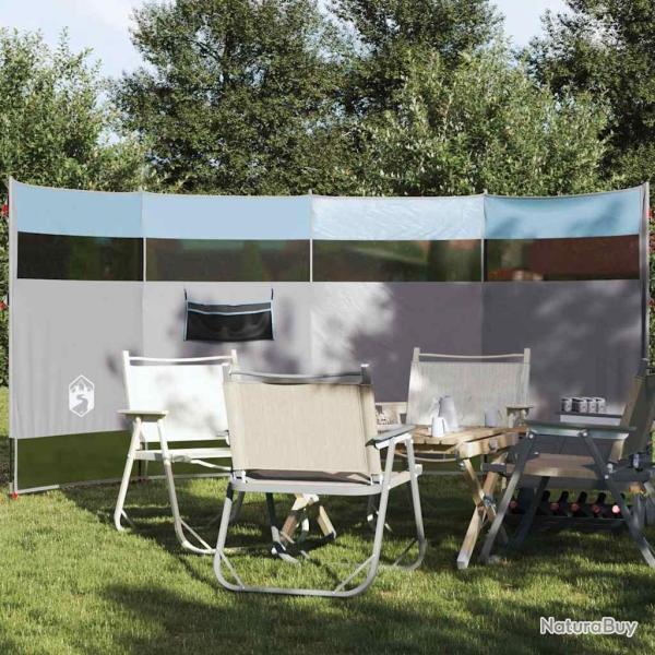Brise-vent de camping bleu 366x152x152 cm impermable alsavelo