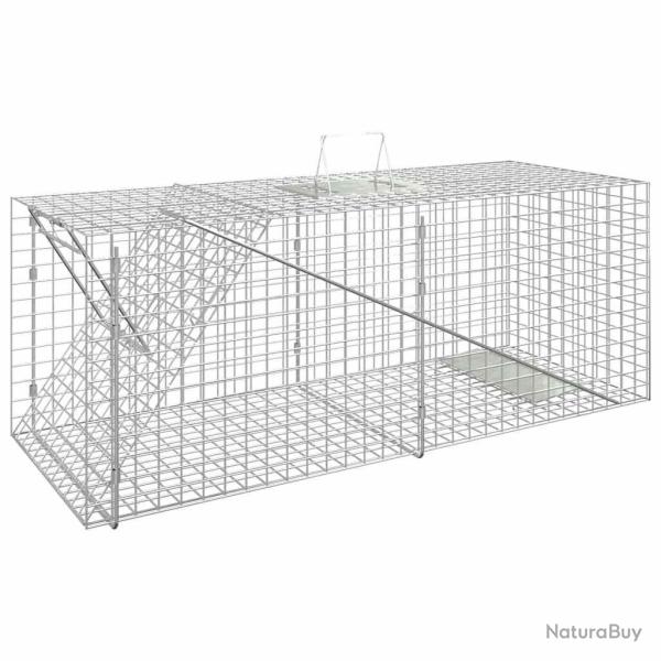 Pi�ge � animaux 64,5x25x26,5 cm fer galvanis�