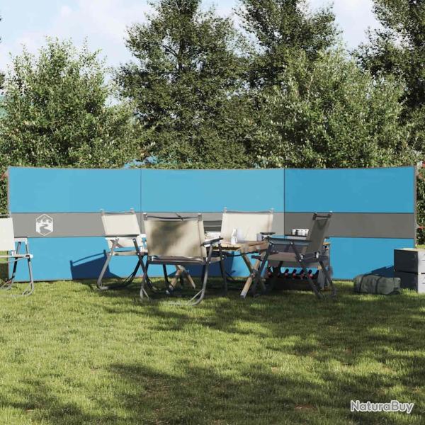Brise-vent de camping bleu 490x123 cm imperm�able