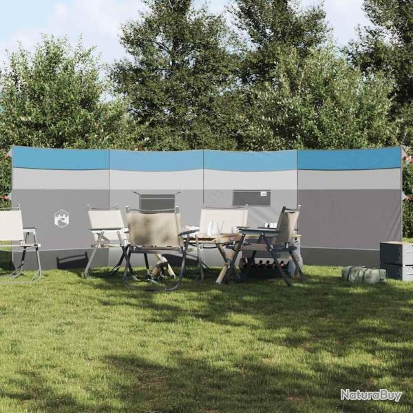 Brise-vent de camping bleu 510x153 cm impermable alsavelo