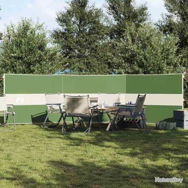 Brise-vent de camping vert 490x123 cm impermable alsavelo