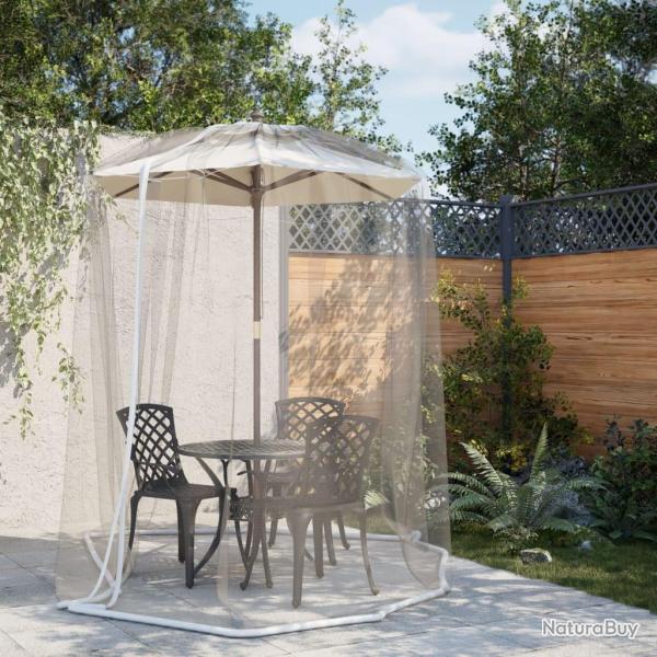 Moustiquaire pour parasol 220 maille blanc ?300x230 cm