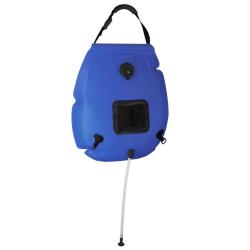 Sac de douche de camping bleu 20 L PVC alsavelo