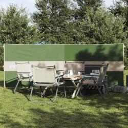 Brise-vent de camping vert 344x120 cm imperm&eacute;able alsavelo