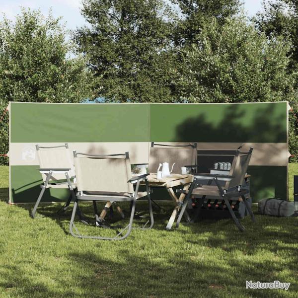 Brise-vent de camping vert 344x120 cm imperm�able
