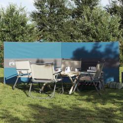 Brise-vent de camping bleu 344x120 cm imperm&eacute;able alsavelo