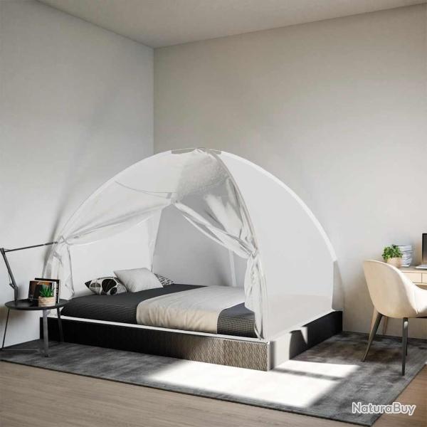 Moustiquaire mongole avec portes 220 maille blanc 200x150x140cm alsavelo