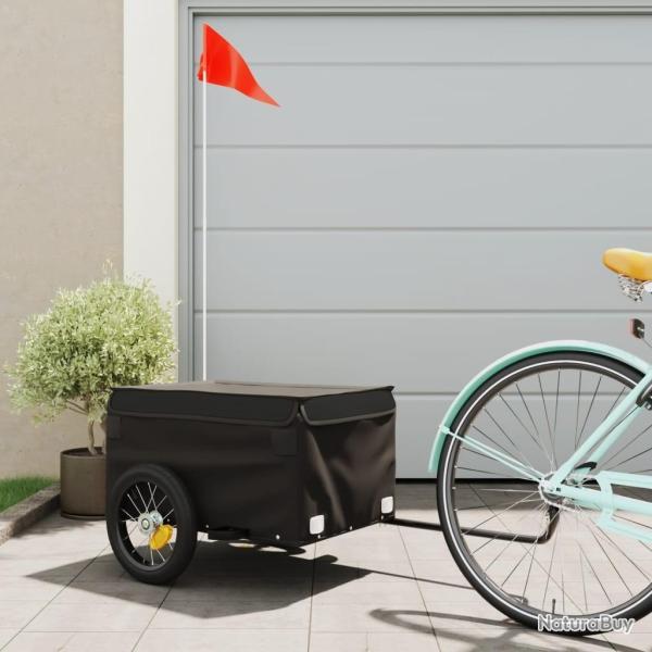 Remorque de v�lo noir 30 kg fer