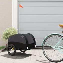 Remorque de v&eacute;lo noir 30 kg fer