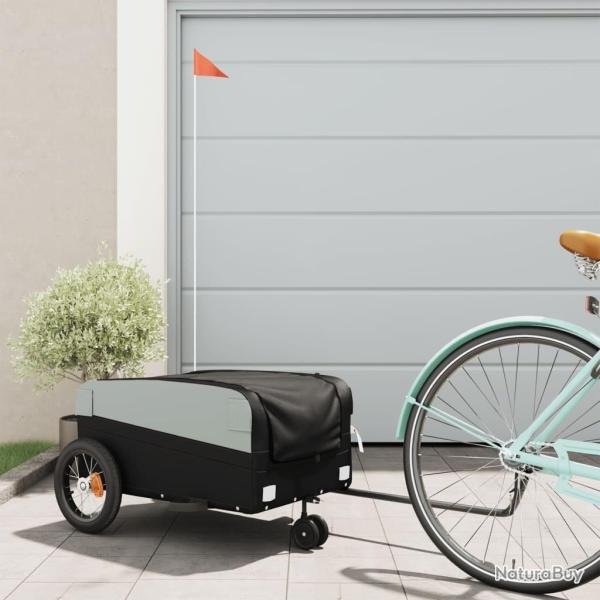 Remorque de v�lo noir 30 kg fer