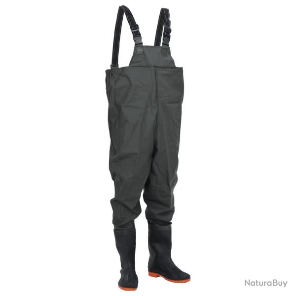 Cuissardes avec bottes vert fonc�
