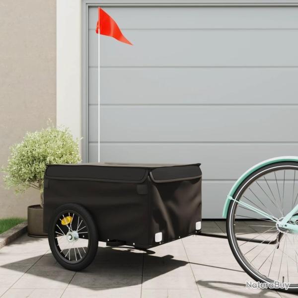 Remorque de v�lo noir 45 kg fer