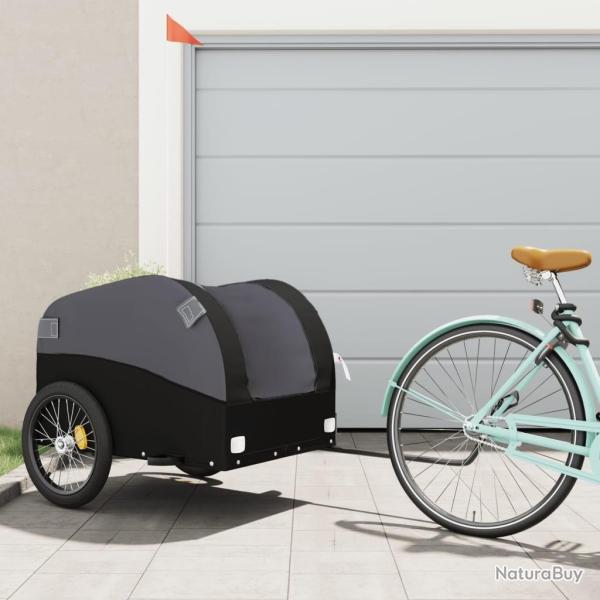 Remorque de v�lo noir 45 kg fer