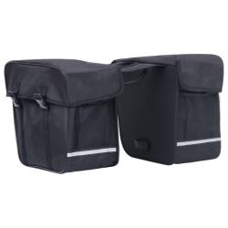 Sac de vélo double pour porte-bagages étanche 35 L Noir alsavelo