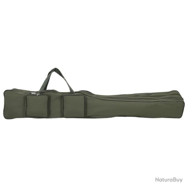 Sac de canne � p�che vert fonc� 150 cm tissu oxford alsavelo