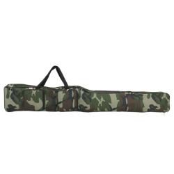 Sac de canne &agrave; p&ecirc;che vert camouflage 160 cm tissu oxford