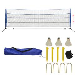 Filet de badminton avec volants 500 x 155 cm alsavelo