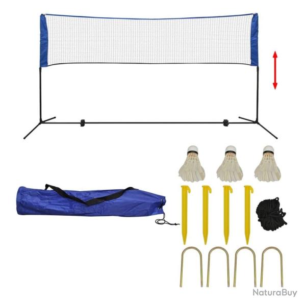 Filet de badminton avec volants 300 x 155 cm alsavelo