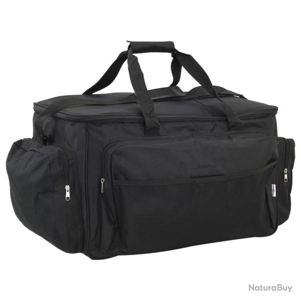Sac de p�che imperm�able noir tissu oxford