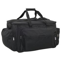 Sac de p&ecirc;che imperm&eacute;able noir tissu oxford