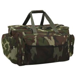Sac de p&ecirc;che imperm&eacute;able vert camouflage tissu oxford