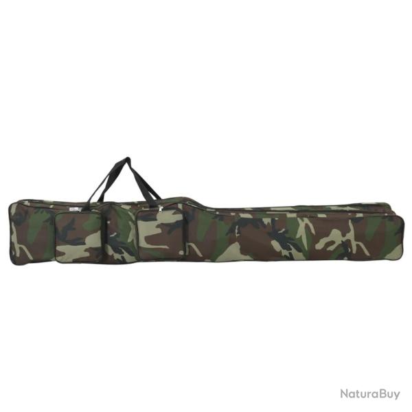Sac de canne � p�che vert camouflage 160 cm tissu oxford