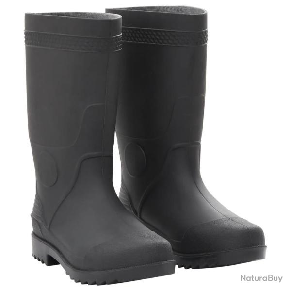 Bottes de pluie noir PVC alsavelo