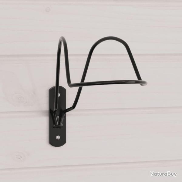 Porte-casque pour �quitation mural noir acier