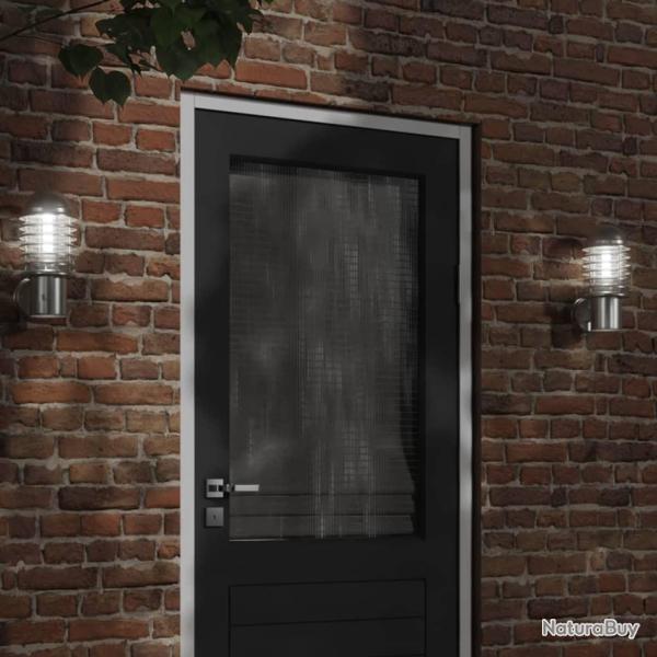 Appliques murales d'ext�rieur 2pcs argent� acier inoxydable