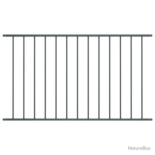Panneau de cl�ture Woerden en acier thermolaqu� 1,7 x 1,17 m anthracite