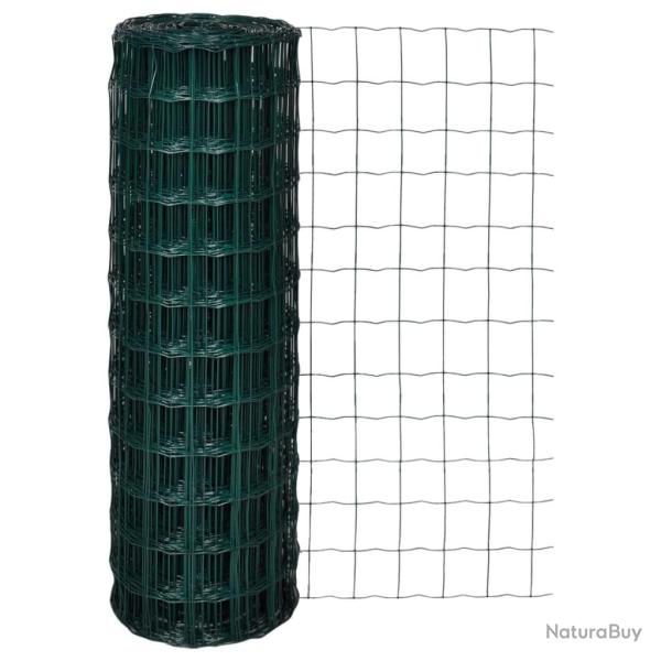 Cl�ture euro Acier 10 x 1,2 m Vert