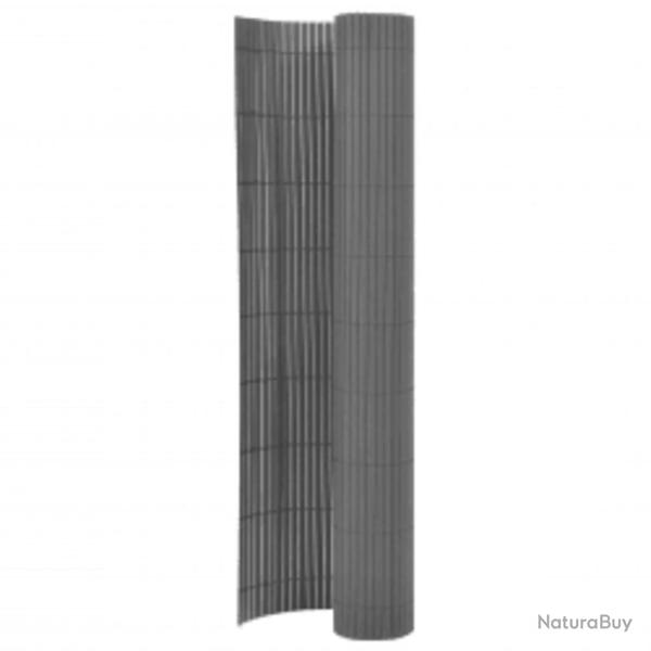 Cl�ture de jardin double face 110x300 cm Gris