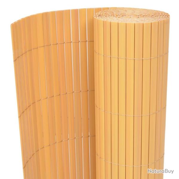 Cl�ture de jardin Double face PVC 90 x 300 cm Jaune