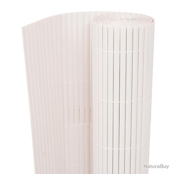 Cl�ture de jardin Double face 90 x 300 cm Blanc