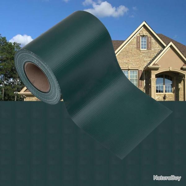 �cran d'intimit� de jardin PVC 35x0,19 m Vert mat