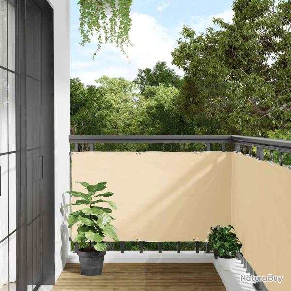 �cran d'intimit� de balcon cr�me 600x120 cm PVC