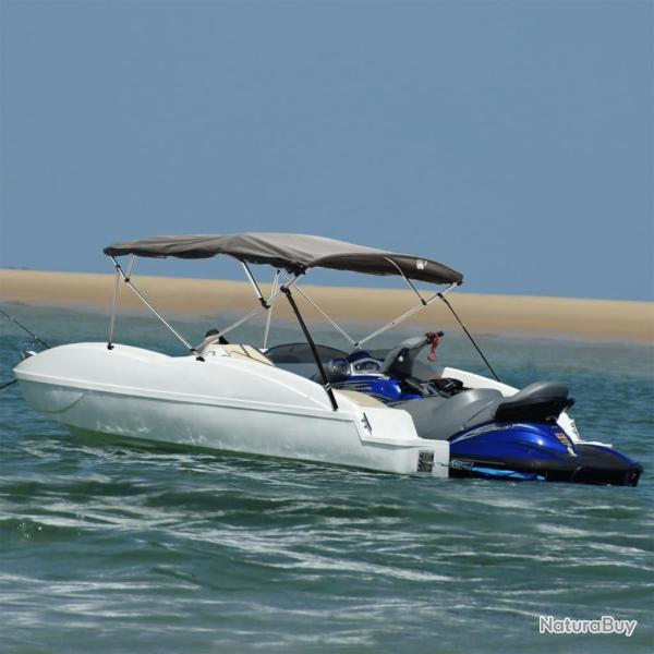 Toit bimini � 4 arceaux parois en maille 243x(200-213)x137 cm alsavelo