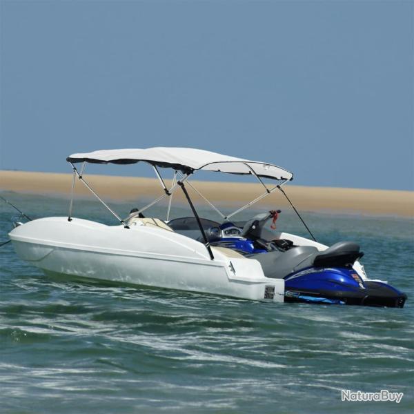 Toit bimini � 4 arceaux parois en maille 243x(185-198)x137 cm alsavelo