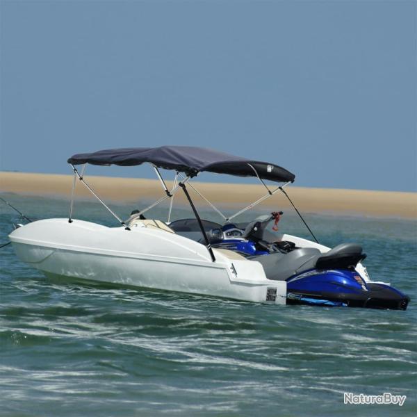 Toit bimini � 4 arceaux parois en maille 243x(170-182)x137 cm alsavelo